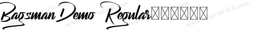 Bagsman Demo Regular字体转换